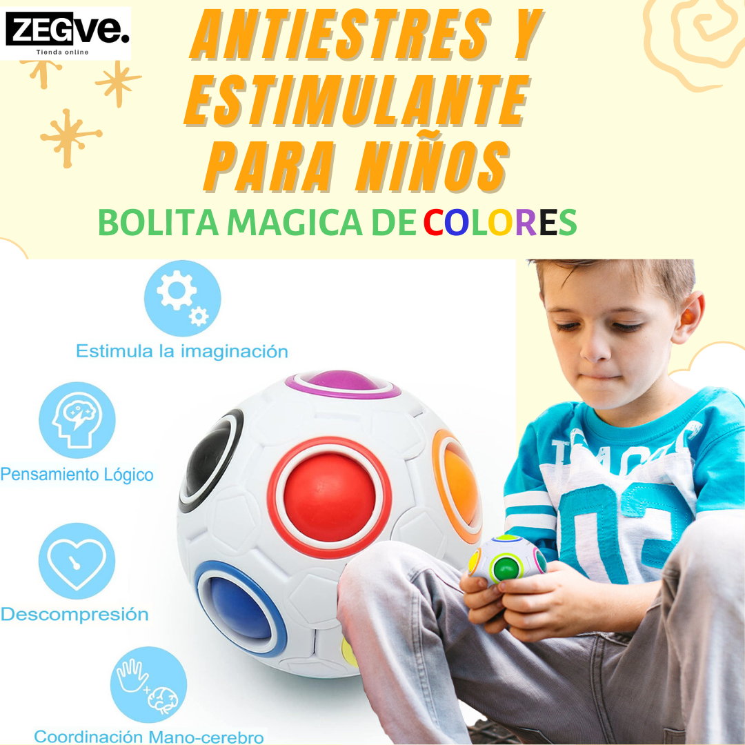 BOLITA DE ROMPECABEZAS: El Juguete Inquieto Perfecto para Niños y Adultos